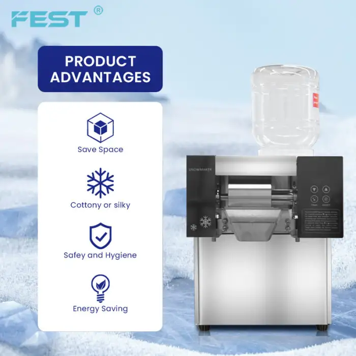 Ice Cream Maker Snow Snoway Flakes Bingsu Milk Ice Machine Vending Machine Supplier