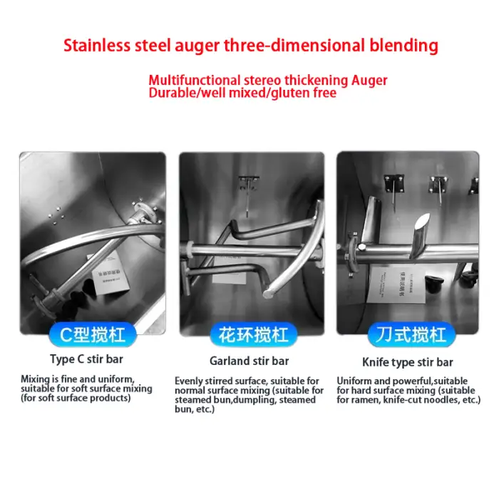 15KG 25KG 50KG Silent Type Dough Mixer for Dumpling Chapati Maker Roti Noodles Dough Mixing Machine