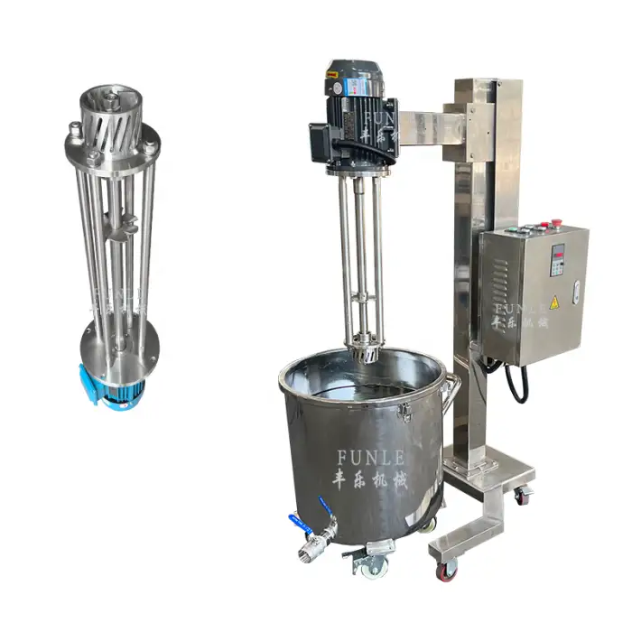Stainless Steel Ice Cream High Speed High Shear Mixer Homogenizer for