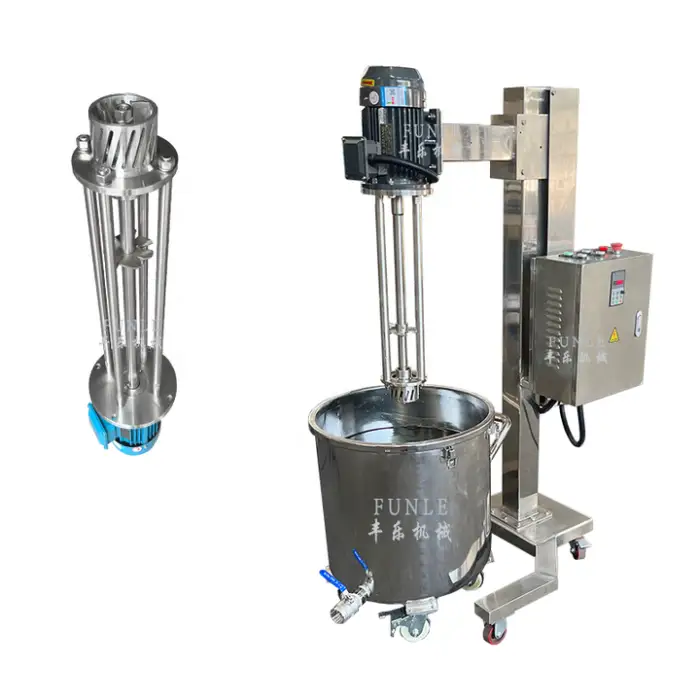 Stainless Steel Ice Cream High Speed High Shear Mixer Homogenizer for