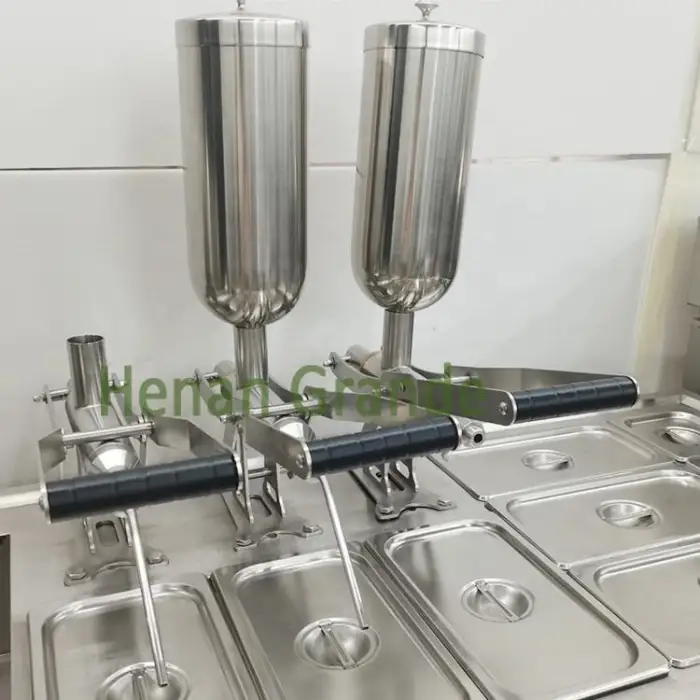 Commercial Spanish Donuts Churros Filler 304 Stainless Steel 5L Manual Churros Filling Machine With 3 Nozzles