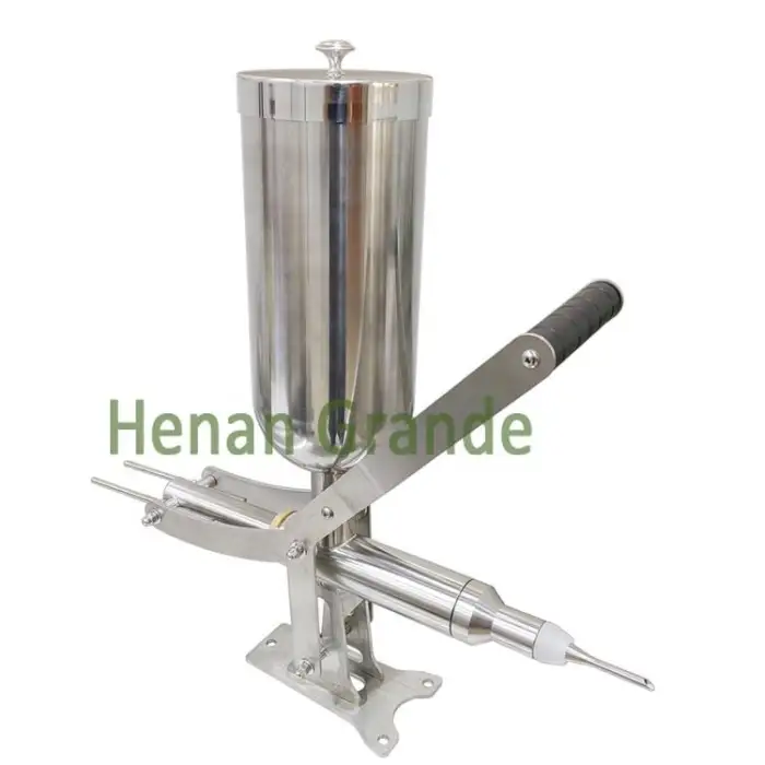 Commercial Spanish Donuts Churros Filler 304 Stainless Steel 5L Manual Churros Filling Machine With 3 Nozzles