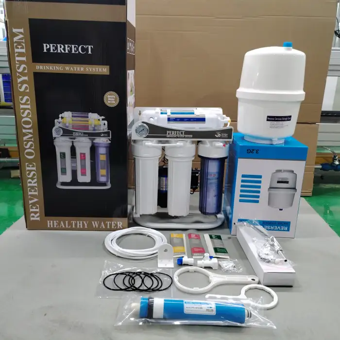 RO Water Treatment Purifier 400GPD Reverse Osmosis Water Filter System Machine ABS Material 28 Ce Cb Rohs Safety