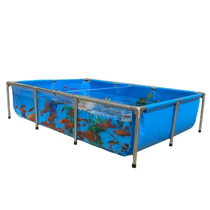 Fish Tank Aquaculture Stainless Steel Transparent Pet Fish Aquarium for Koi/Betta/Guppy Fish