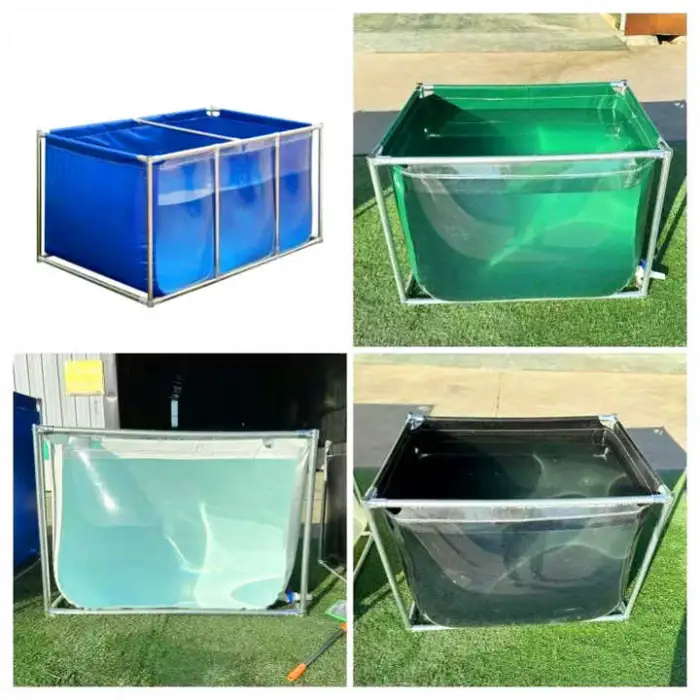 Fish Tank Aquaculture Stainless Steel Transparent Pet Fish Aquarium for Koi/Betta/Guppy Fish