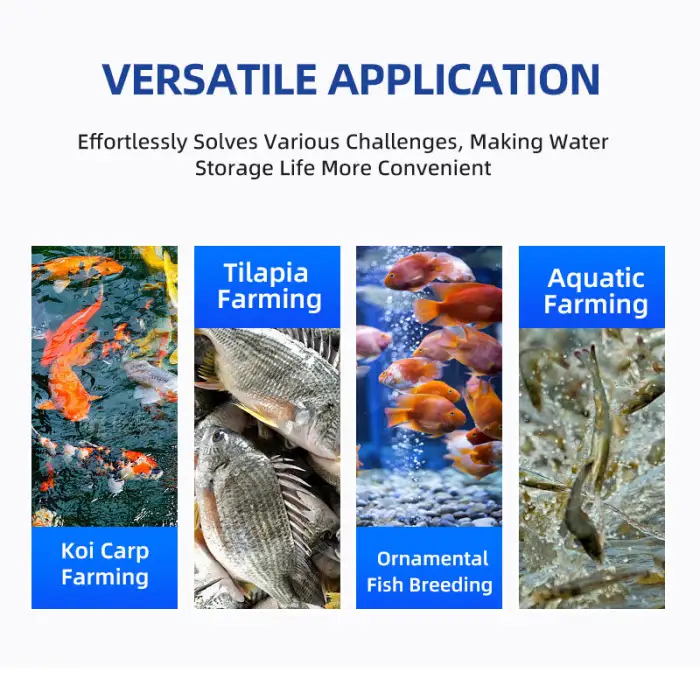 Fish tank Plastic Farm Fish Plastic Pond/Fish square Shape Galvanized Pipe Frame /Outdoor Large Farm Equipment Plastic Fish Pond