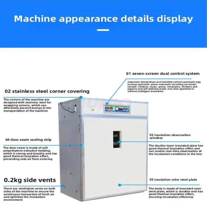 220v and 12v 1056 Chicken Eggs Commercial Egg Incubator  Incubator Hatching and Raising Chicks