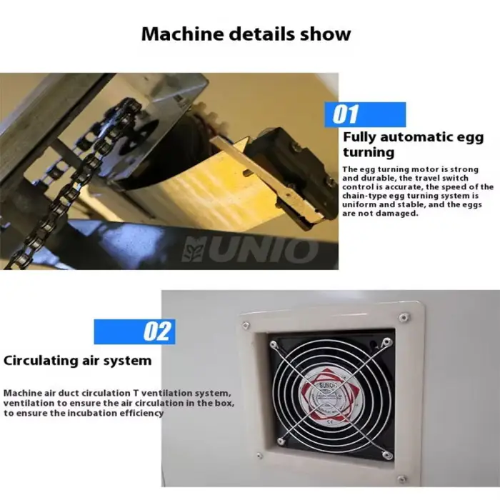 220v and 12v 1056 Chicken Eggs Commercial Egg Incubator  Incubator Hatching and Raising Chicks