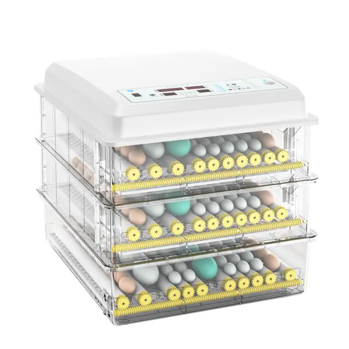 Farm Eggs Hatching Equipment Full Automatic Chicken Egg Incubator for 112 64 Eggs 12v 220v Incubator