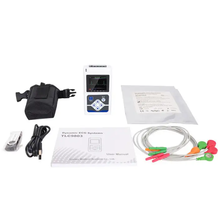 TLC9803 Holter ECG Monitor 3-lead 24h Holter Monitor