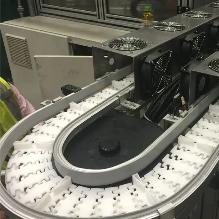 Portable Premium Durable Material Flexible Top Chain Sorting Flexible Conveyor for Food & Beverage Industry