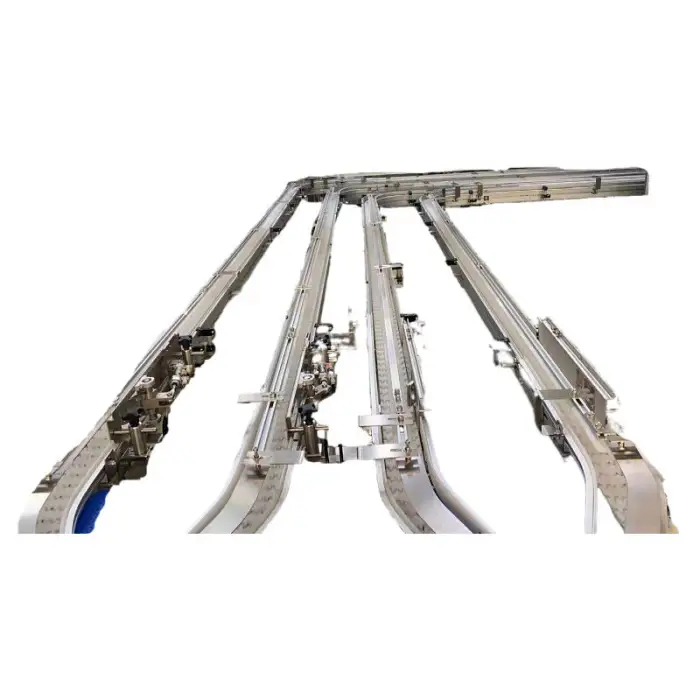 Portable Premium Durable Material Flexible Top Chain Sorting Flexible Conveyor for Food & Beverage Industry