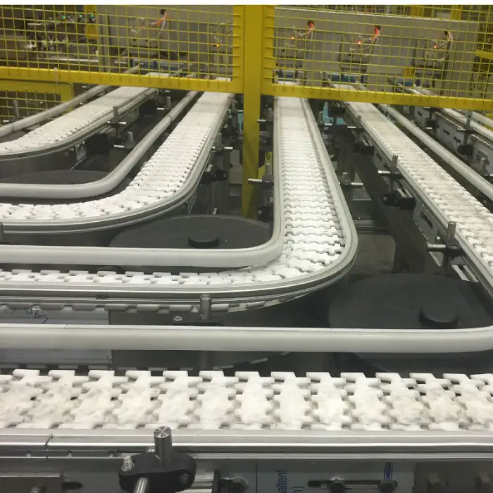 Portable Premium Durable Material Flexible Top Chain Sorting Flexible Conveyor for Food & Beverage Industry