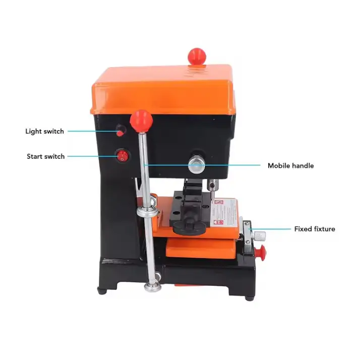 368A Full Set Car Key Cutting Clone Duplicating Machine Key Copying Locksmith Tools PLC Core 220V Metal Metallurgy Machinery