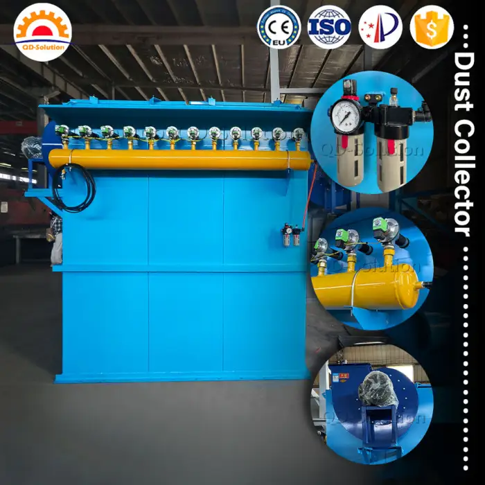 Bag Type Filtration Food Grade Portable Industrial Dust Collector 2 Bag Type System for Woodworking and Sawdust