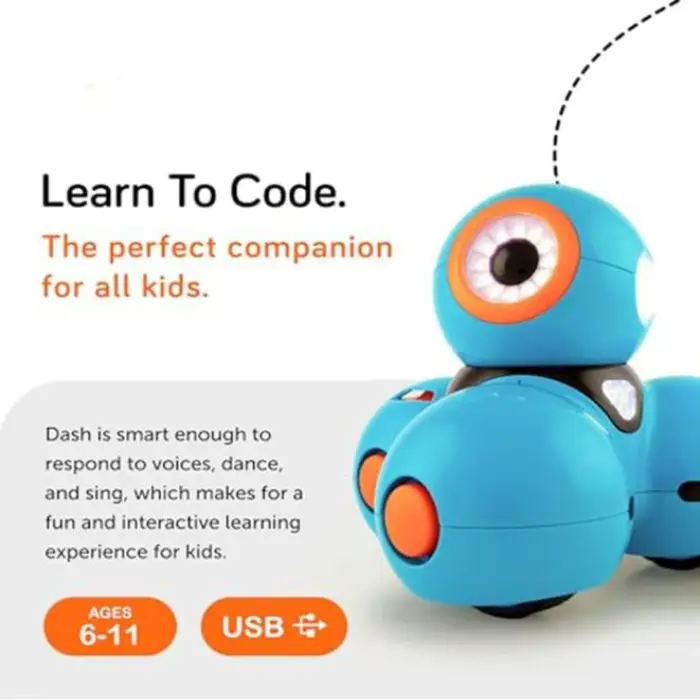 Interactive Coding Robot for Kids 6+ Voice-Activated STEM Smart Toy Educational and Programmable