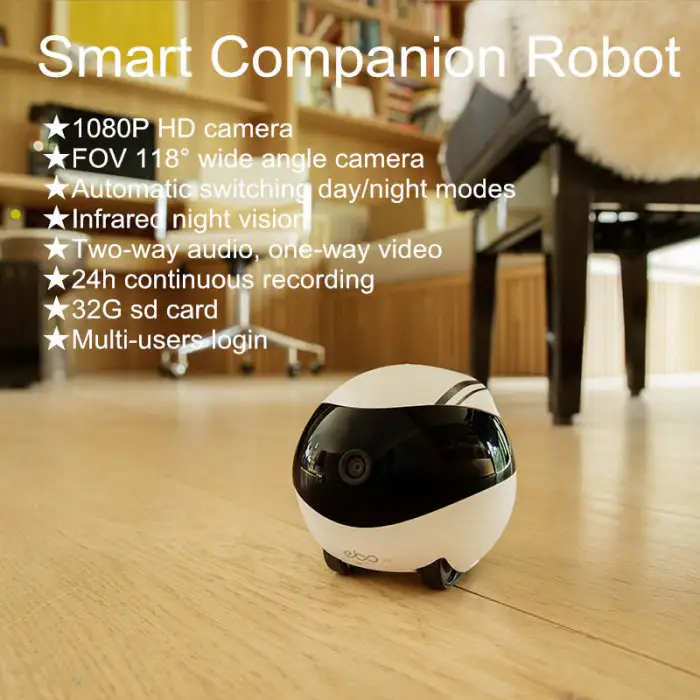 1080P HD Security Camera WiFi Remote Control Laser Teaser Interactive Toy 32G Cat Smart Companion Robot