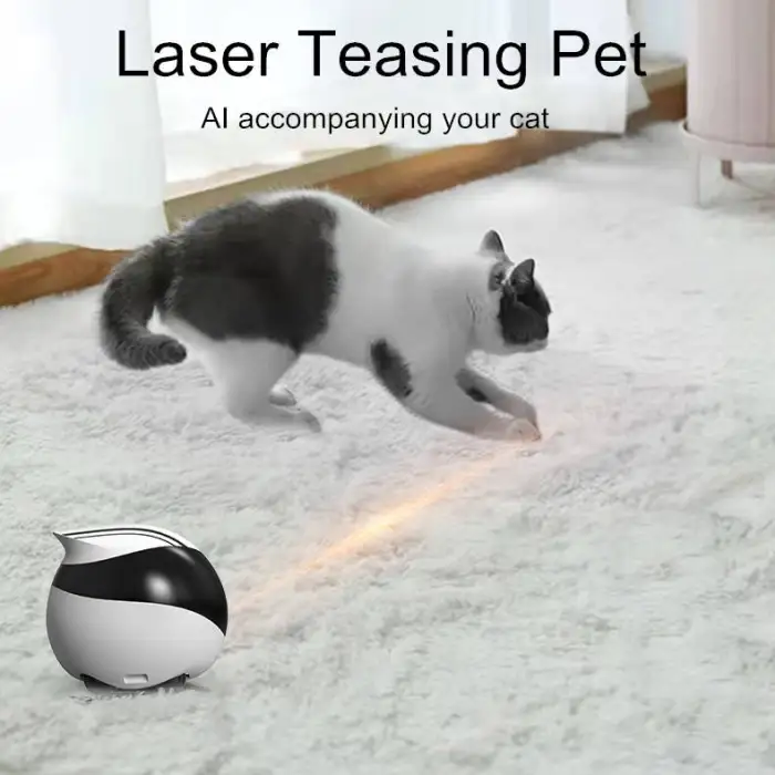 1080P HD Security Camera WiFi Remote Control Laser Teaser Interactive Toy 32G Cat Smart Companion Robot