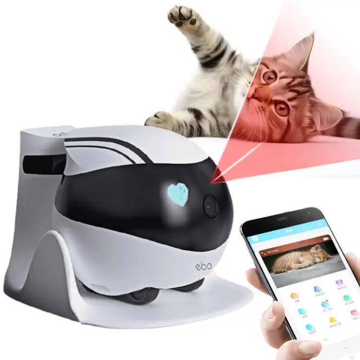 1080P HD Security Camera WiFi Remote Control Laser Teaser Interactive Toy 32G Cat Smart Companion Robot