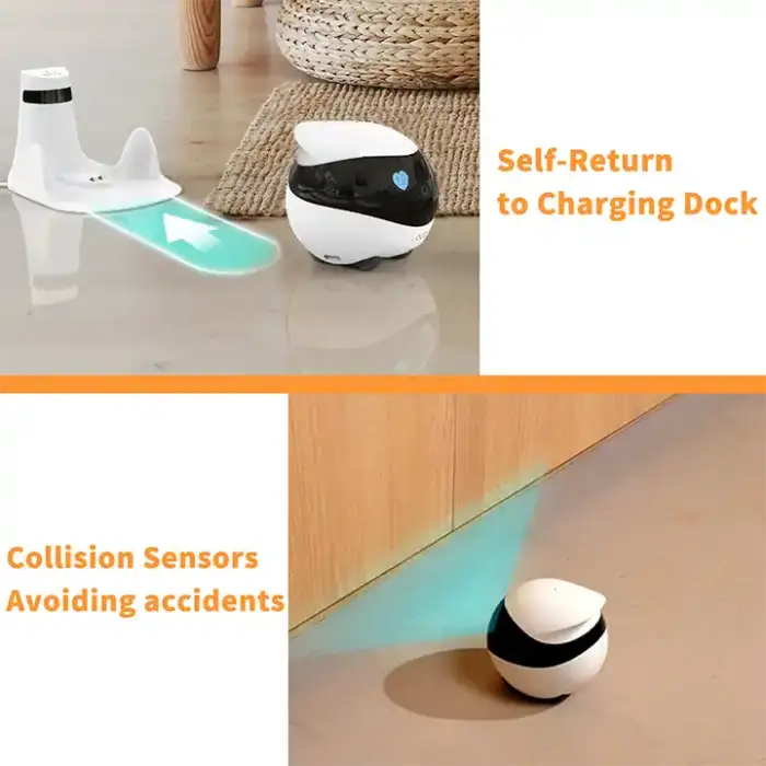 1080P HD Security Camera WiFi Remote Control Laser Teaser Interactive Toy 32G Cat Smart Companion Robot