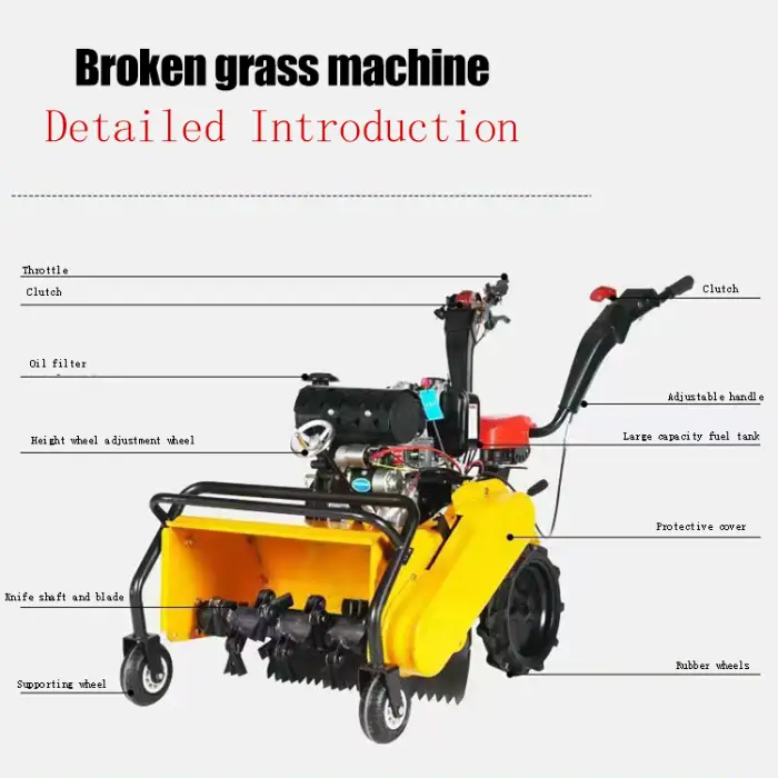 A Type Self-propelled Agricultural Orchard Garden Farm Weeding Machine Grass Root Removal Tillage Machine