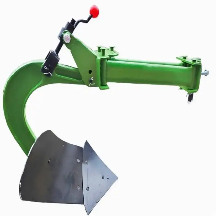Hand-Held Micro-Tiller Reversible Plow Single-Share Two-Sided Soil Turning Plow Farm Machines for Furrow Opener and Mulching
