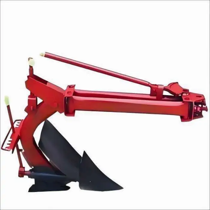 Hand-Held Micro-Tiller Reversible Plow Single-Share Two-Sided Soil Turning Plow Farm Machines for Furrow Opener and Mulching