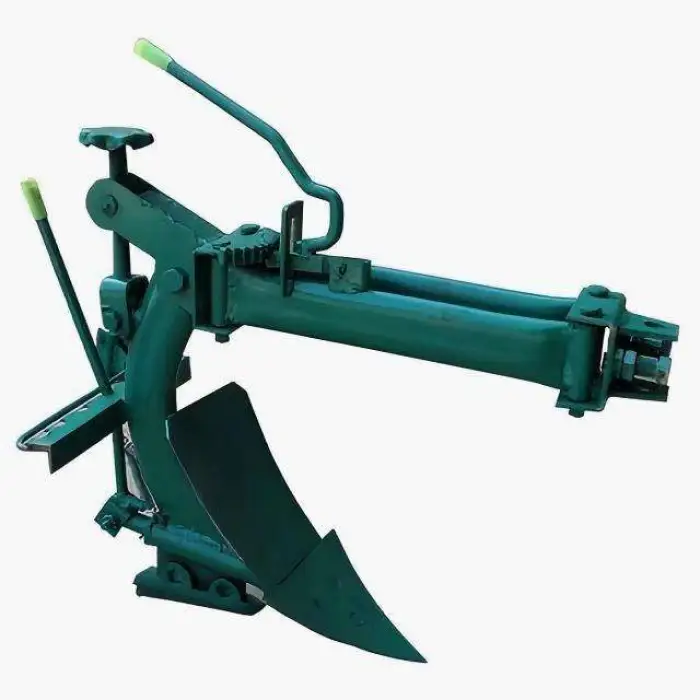 Hand-Held Micro-Tiller Reversible Plow Single-Share Two-Sided Soil Turning Plow Farm Machines for Furrow Opener and Mulching