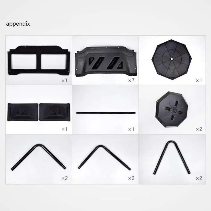 T0925 160L Garden Kitchen Food Waste Compost Bin Plastic Fertilizer Compost Making Machines Gallon Black Outdoor Tumbling