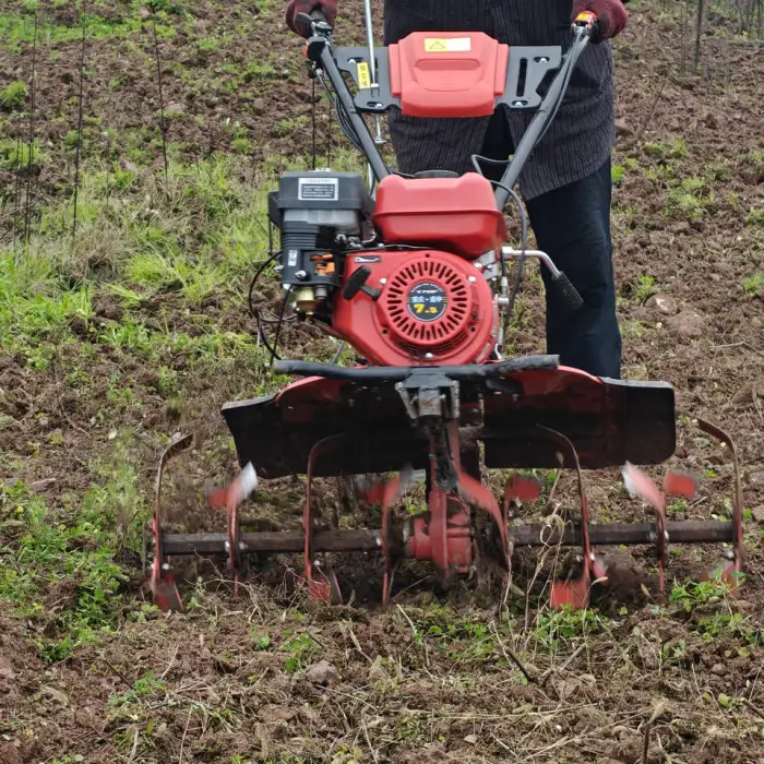 Mini Ploughing Machine 7.5HP Gasoline Agricultural Machinery Equipment Power Tiller Cultivators Farmers Motoculteur