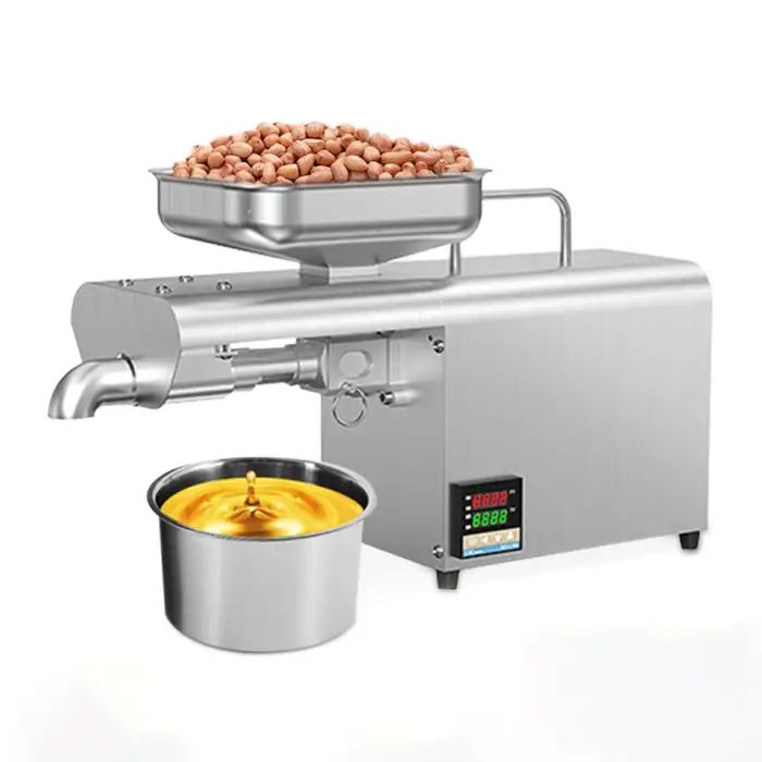 304 Stainless Steel Automatic Cold Press Peanut Oil Press Machine Home