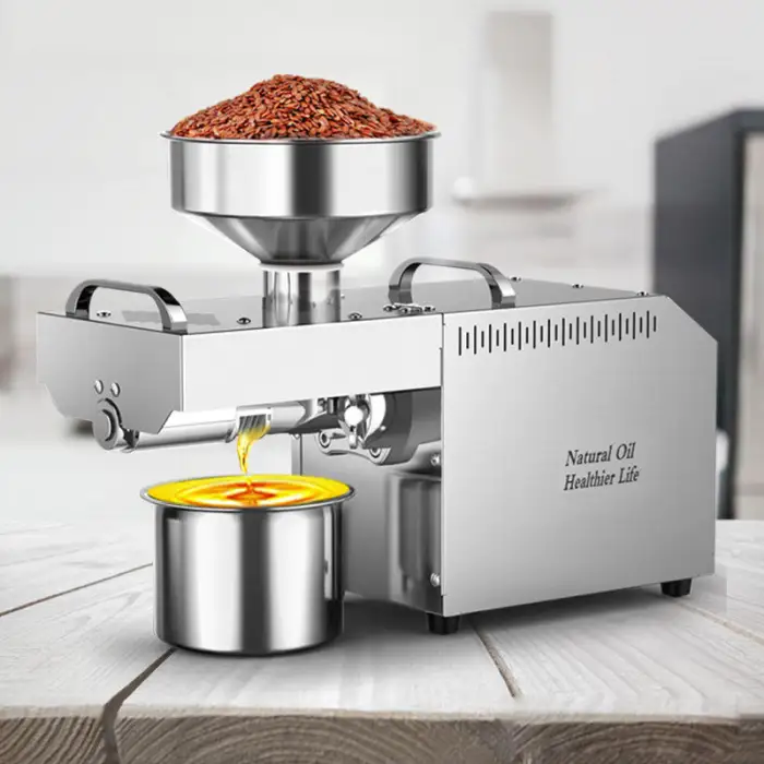 Walnut Mini Automatic Oil Press Machine Household Cold Press for Peanut Palm Sesame Soybean Oil