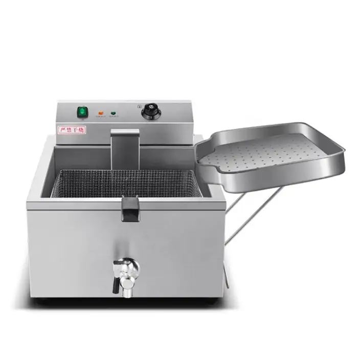 Commercial Single Tank Stainless Steel Electric Churro Fryer Deep Fryer Machinery Equipment