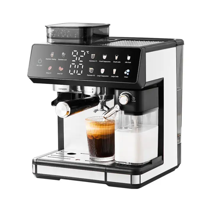 Cappuccino Latte Espresso Coffee Maker 20 bar Powerful Pressure Pump Electric Espresso Portable Coffee Machine with Milk
