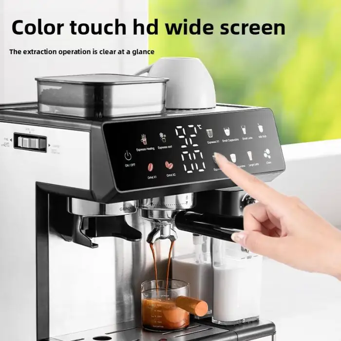 Cappuccino Latte Espresso Coffee Maker 20 bar Powerful Pressure Pump Electric Espresso Portable Coffee Machine with Milk