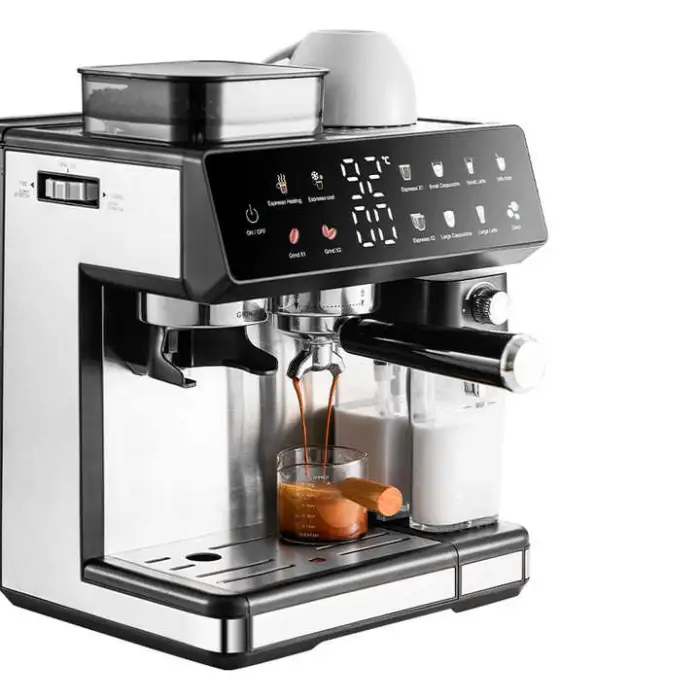 Cappuccino Latte Espresso Coffee Maker 20 bar Powerful Pressure Pump Electric Espresso Portable Coffee Machine with Milk