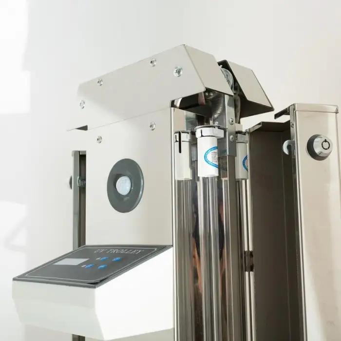 UV Lamp Ultraviolet Sterilizer 30W 254nm Mobile UV Light UVC Lamp Trolley with Infrared Sensing