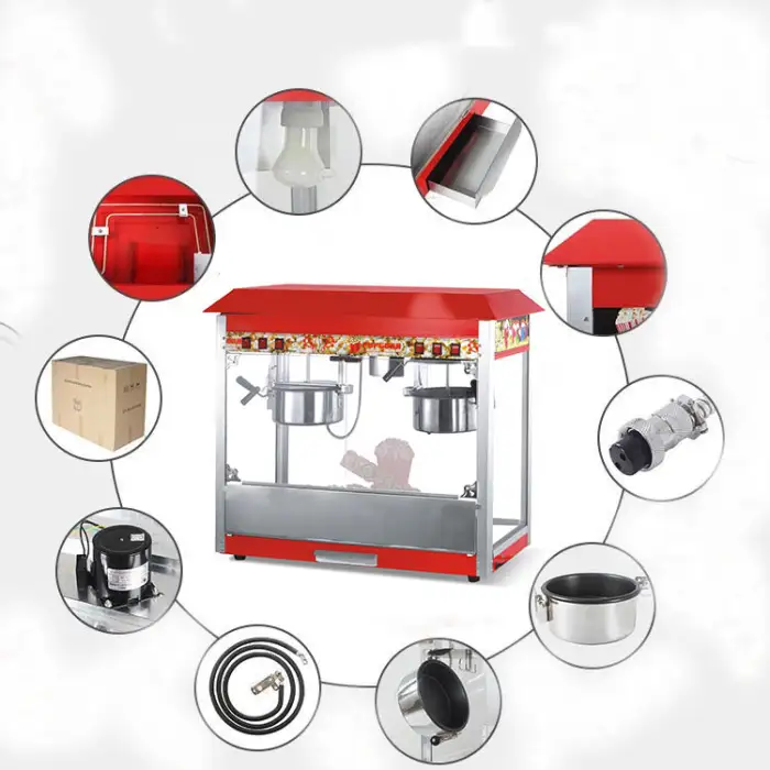 Popcorn Machine Caramel Commercial Electric Machine Popcorn Industrial Restaurant Equipment Machine Popcorn Popper
