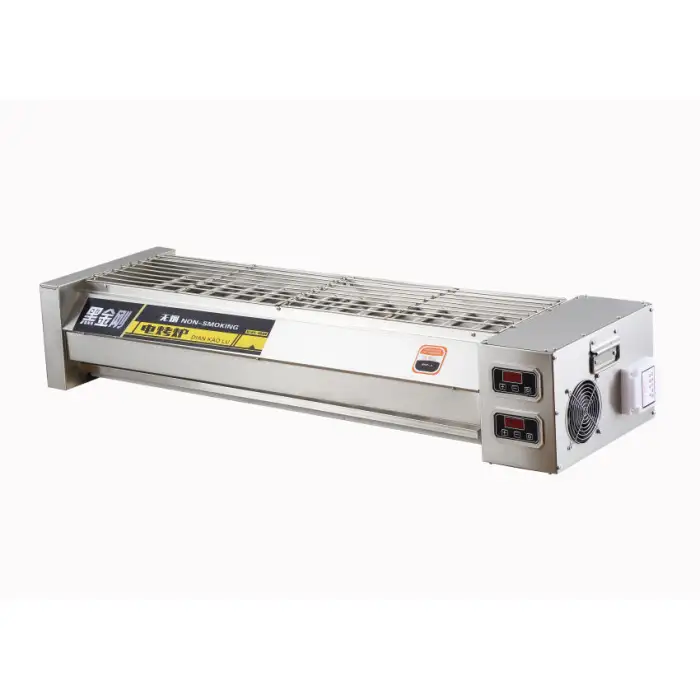 Small Manual Electric BBQ Meat Skewer Machine Commercial Kitchen Equipment for Kabab Kitchen Shop Bamboo Skewer for Kebab