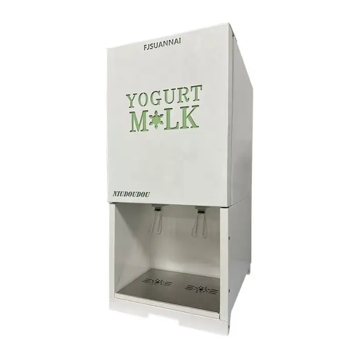 Commercial Equipment Machinery - Professional 10L BIB Yogurt Dispenser with Refrigerated Dual Tank for Milk Juice Beverage