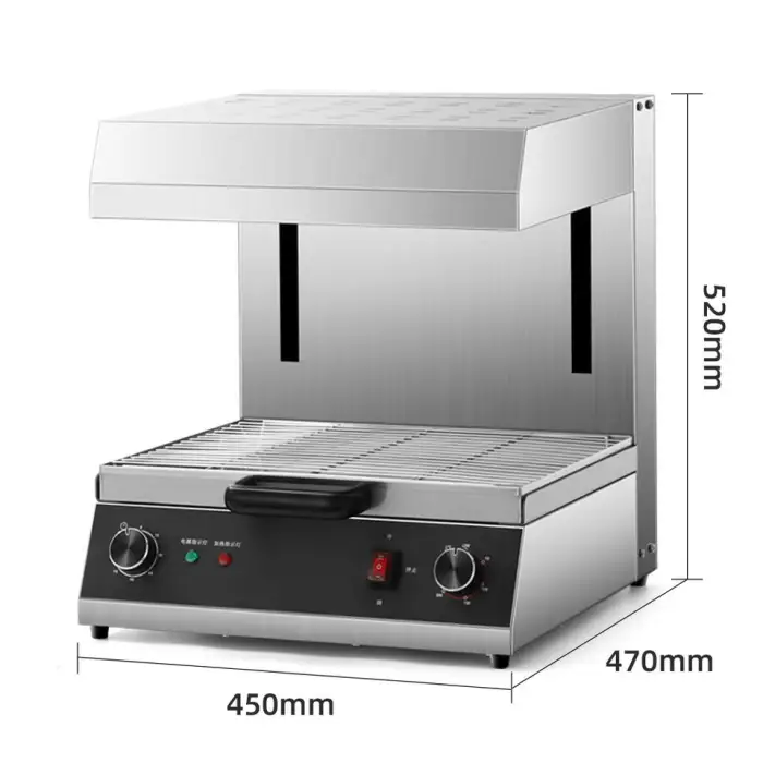Commercial Electric Automatic Lift Broiler Kitchen Equipment Salamander Grill Fish Meat Machine