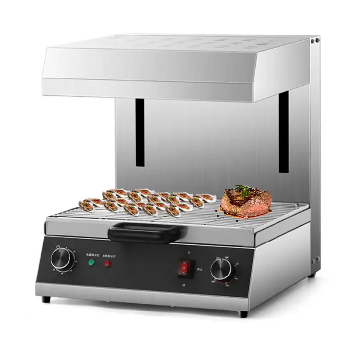 Commercial Electric Automatic Lift Broiler Kitchen Equipment Salamander Grill Fish Meat Machine