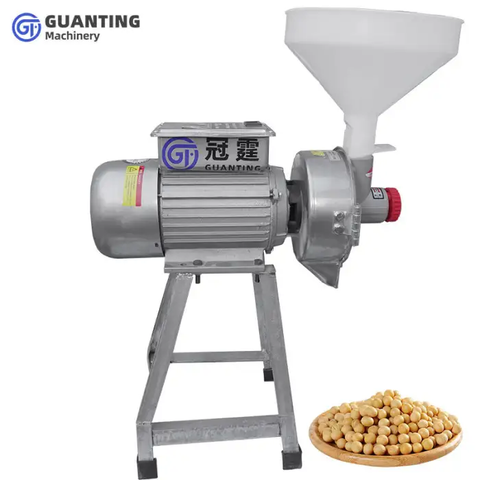 Electric Feed Milling Machine Wet and Dry Wheat Grain Corn Crusher Corn Grain Rice Coffee Bean Wheat Flour Mill Grain Grinder