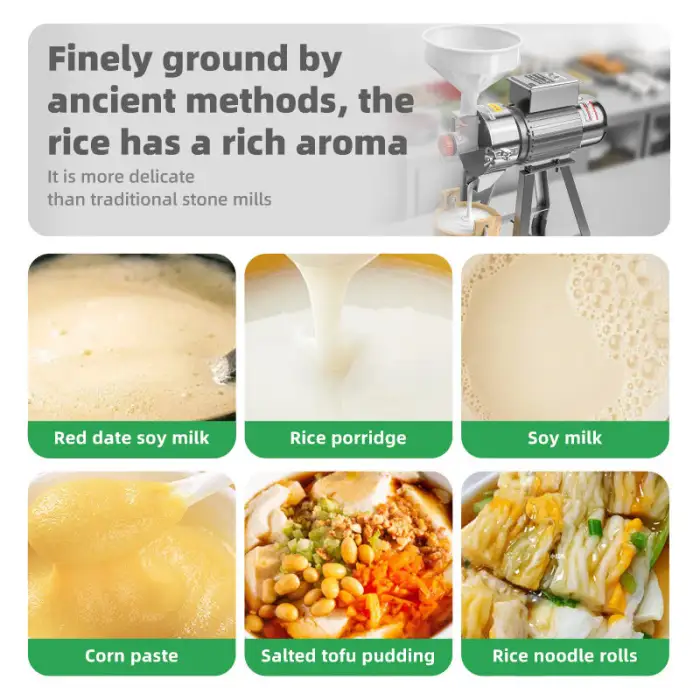 Electric Feed Milling Machine Wet and Dry Wheat Grain Corn Crusher Corn Grain Rice Coffee Bean Wheat Flour Mill Grain Grinder