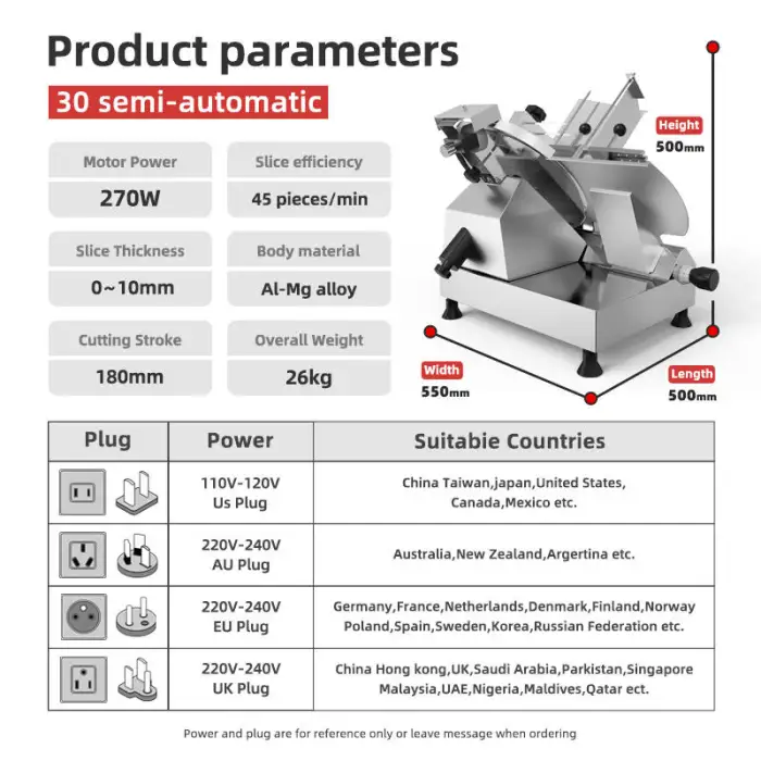 Frozen Fresh Meat Slicing Machine Electric Lamb Beef Pork Chicken Bacon Cheese Slicer