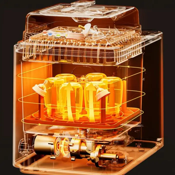 NCVI Fully Automatic Electric Baby Milk Bottle Washer and Dryer 360 Degree Washing and Sterilizing Essential Baby Supply