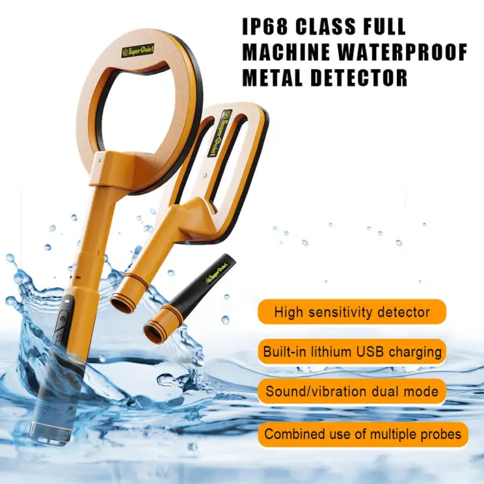 Supply Waterproof IP68 Gold Positioning Rod Portable Full Waterproof Metal Detector
