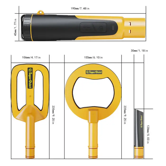 Supply Waterproof IP68 Gold Positioning Rod Portable Full Waterproof Metal Detector