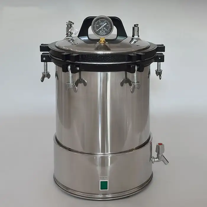 Portable Sterilizer 18L 24L Corrosion Durable Construction for Biomedical Engineering Medical Device