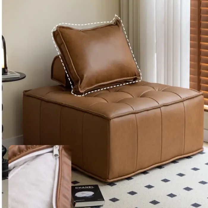 Modern Luxury Living Room Swivel Recliner Chair Tufted Lazy Single Sofa Designer Upholstered Lounge Comfortable Furniture